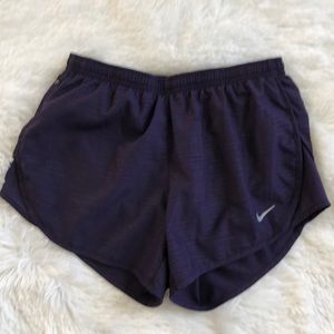 Nike plum running shorts